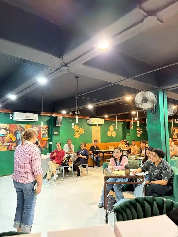 A community gathering and conversation at Harong ni Kadunong