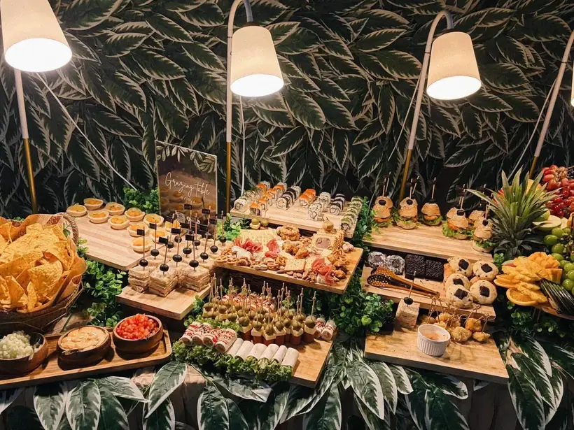 A colorful spread prepared for a gathering at Harong ni Kadunong