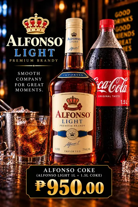 Alfonso + Coke menu poster