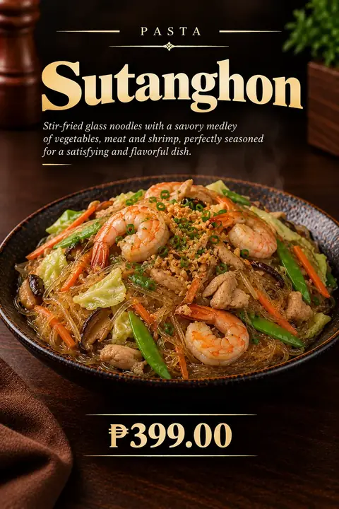 Sutanghon menu poster